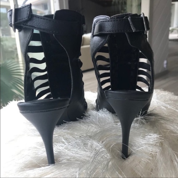 NWOT CANDIE’S Caged Gladiator Sandal Heels Size 7 - Picture 7 of 8